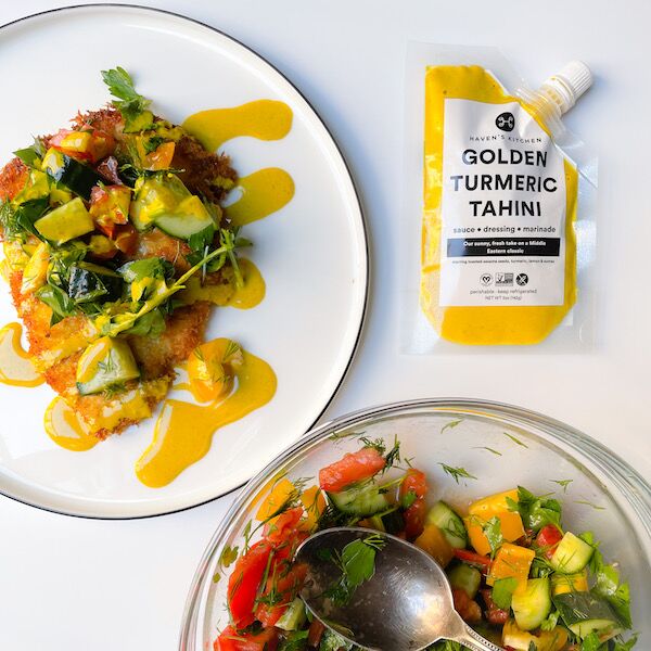 Haven S Kitchen Case Study Social Nature   Havens Kitchen Turmeric Tahini Dinner 600x600 