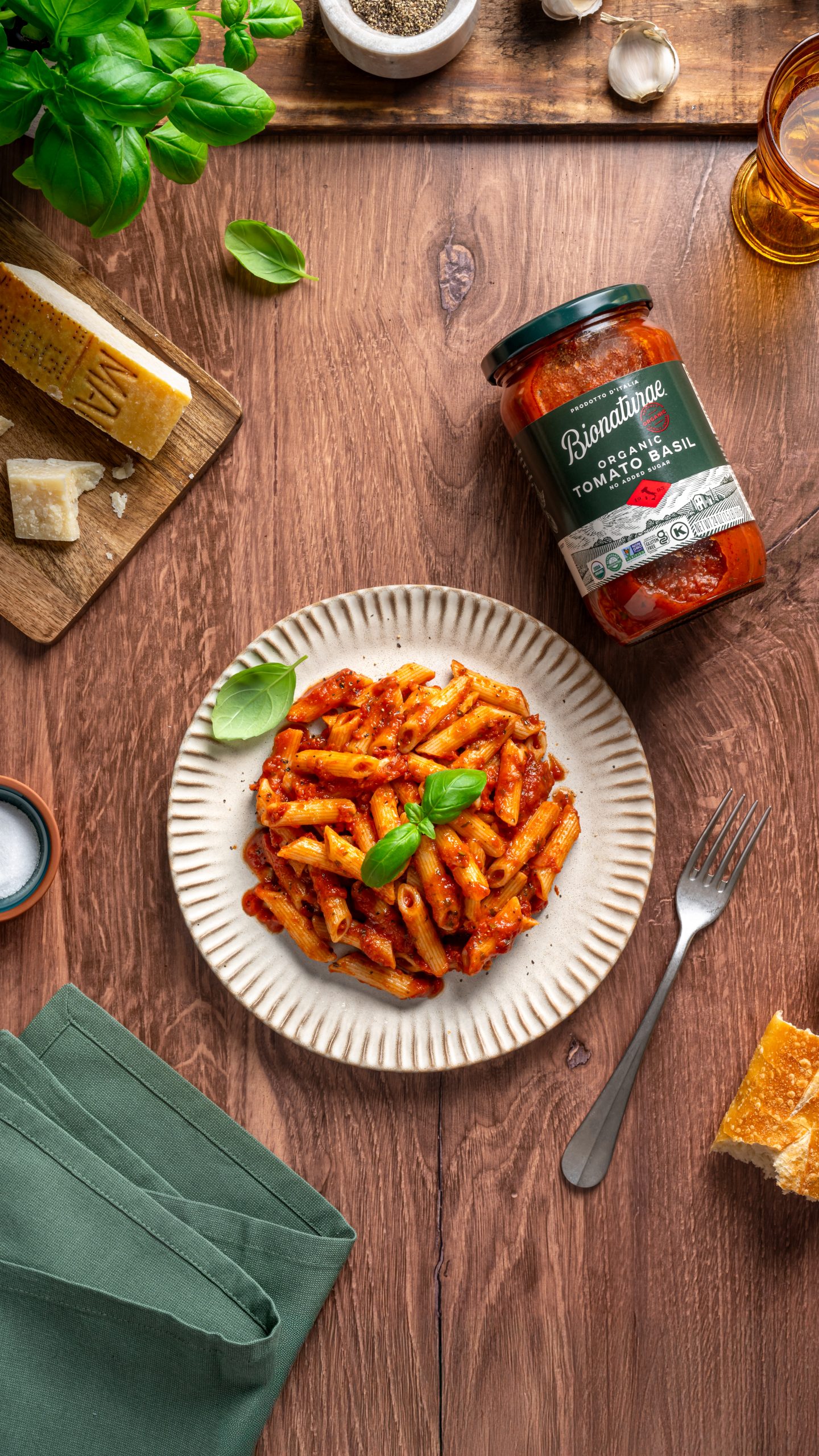 Bionaturae pasta and sauce