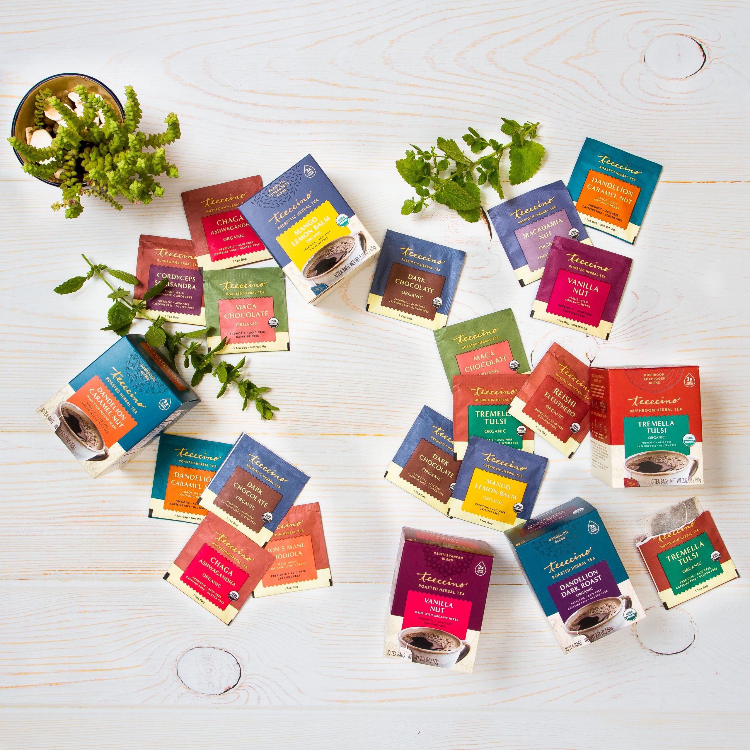 Teeccino tea mixed flavors